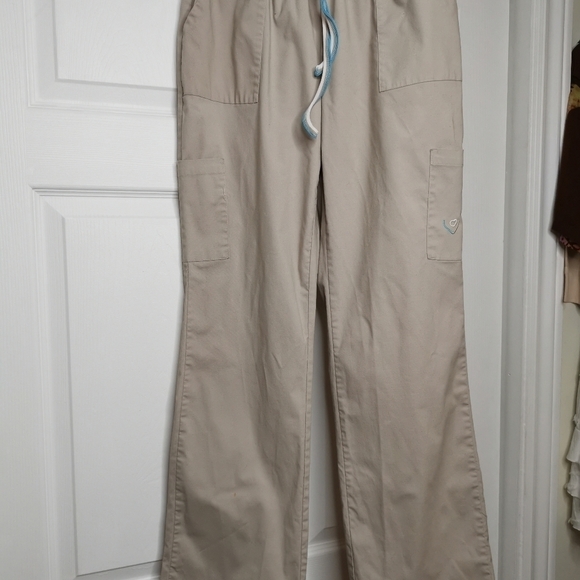 Smart Scrubs pants. drawstring. Cream/beige, great condition. - Picture 5 of 6